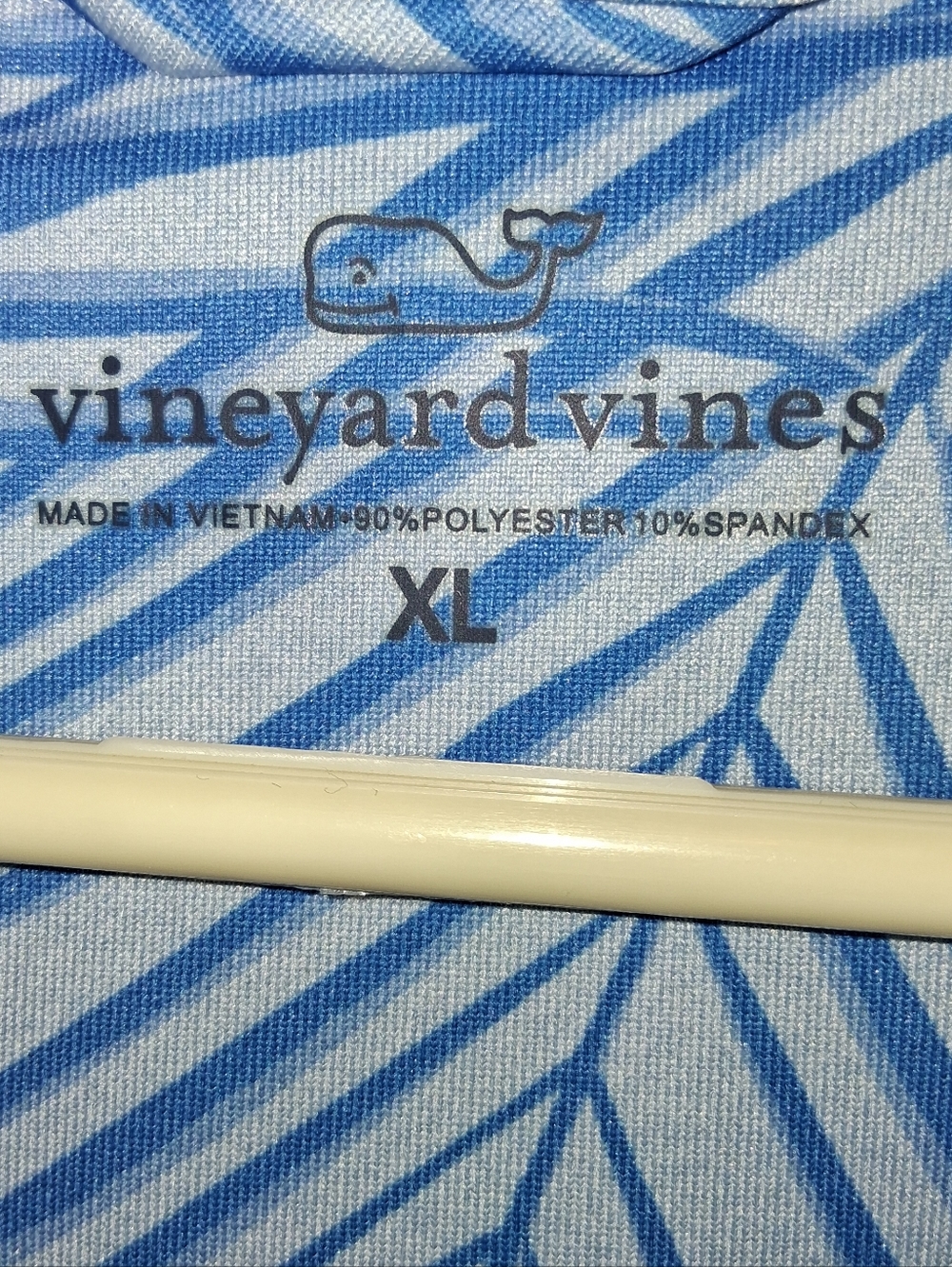 Vineyard Vines Blue Leaf-Print Performance Dress Size XL - Picture 2 of 5